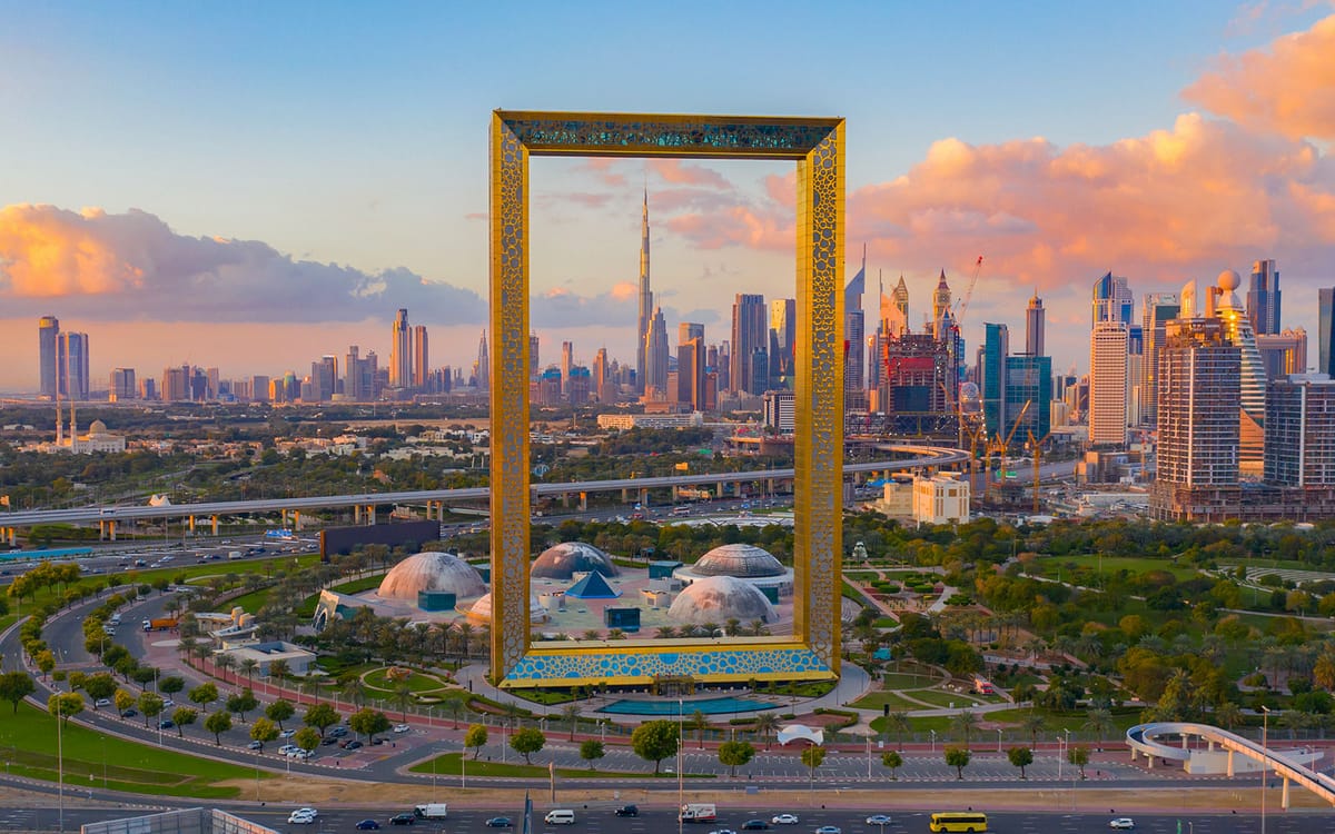 Dubai Frame, Bingkai Emas Raksasa yang Memotret Masa Lalu dan Masa Depan Dubai
